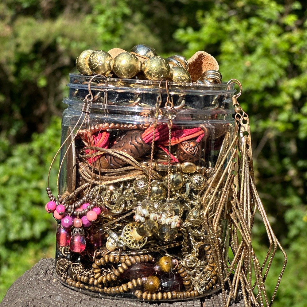Bohemian and Beads Jewelry Jar